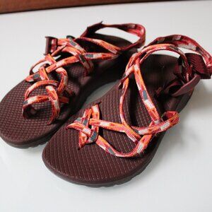 Chaco Sandals Women's Size 6 Red/Brown Z/Cloud X2 Hiking Platform Blush NWOT
